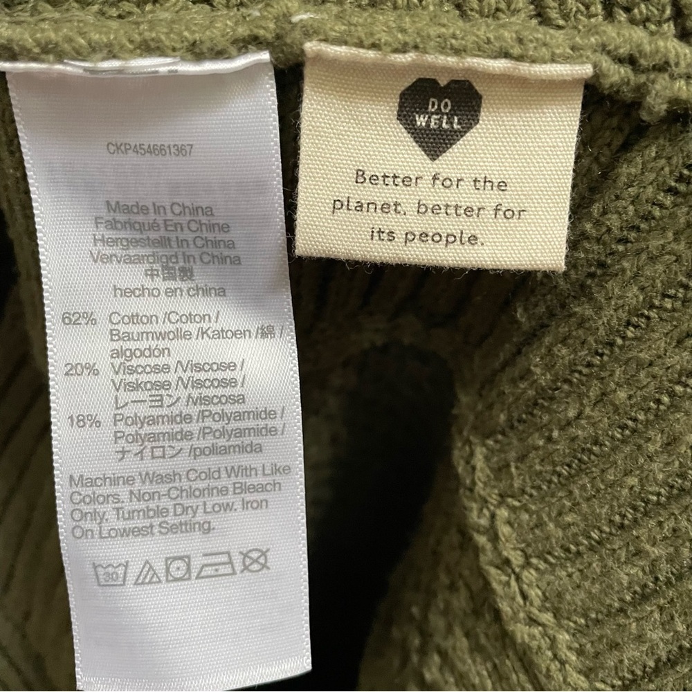 MADEWELL Pickford Pullover Sweater XS green - Picture 13 of 14